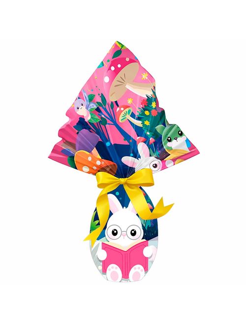 Saco Express Páscoa Fábula Doce Rosa 100g a 150g 24x24cm c/25 - Cromus