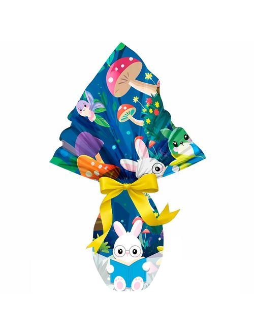 Saco Express Páscoa Fábula Doce Azul 100g a 150g 24x24cm c/25 - Cromus