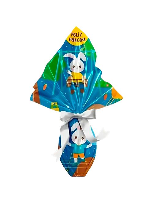 Saco Express Páscoa Parquinho Azul 50g a 100g 18x18cm c/25 - Cromus