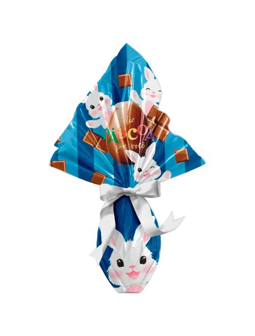 Saco Express Páscoa Felicitá Guga Azul 250g a 350g 35x35cm c/25 - Cromus