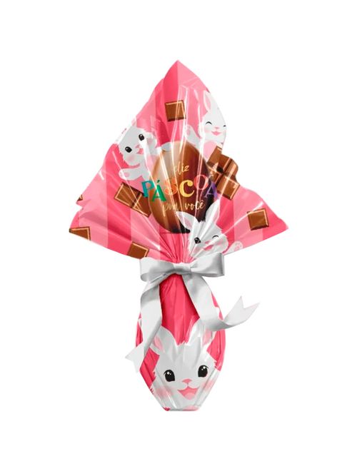 Saco Express Páscoa Felicitá Lola Rosa 250g a 350g 35x35cm c/25 - Cromus