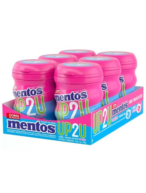 Goma de Mascar Mentos UP2U Mint Fruit c/6 - Perfetti