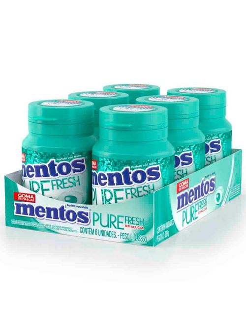 Goma de Mascar Mentos Pure Fresh Wintergreen c/6 - Perfetti