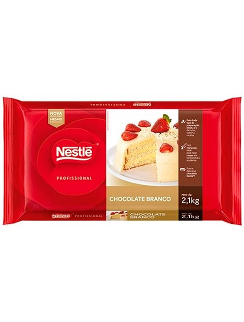 Barra de Chocolate Branco Marfim 2,1kg - Nestlé