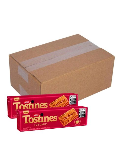 Kit 12 Biscoitos Doces Tostines Especiarias 150g - Nestlé