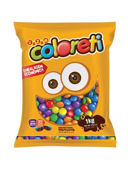 Confeito de Chocolate Coloreti 1kg - Jazam
