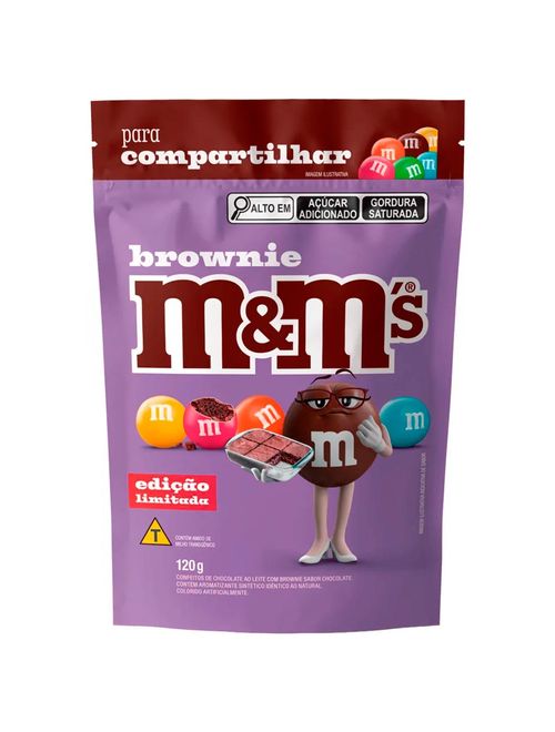 Confeito Chocolate M&Ms Brownie 120g - Mars