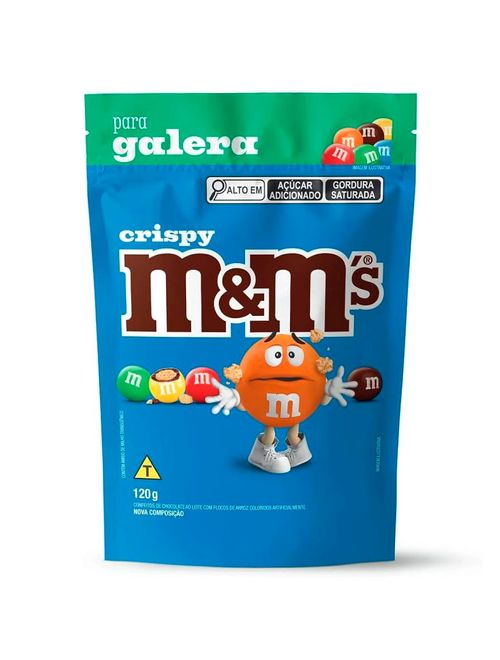 Confeito Chocolate M&Ms Crispy 120g - Mars
