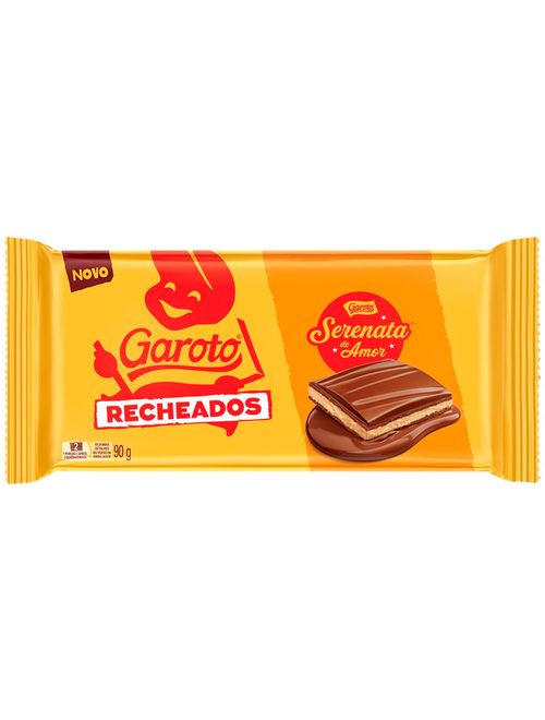 Tablete de Chocolate Recheado Serenata de Amor 90g - Garoto