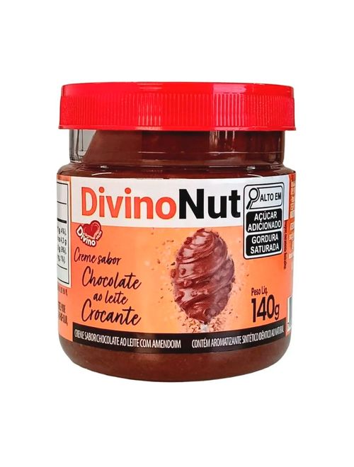 Creme Sabor Chocolate Ao Leite Crocante 140g - DivinoNut