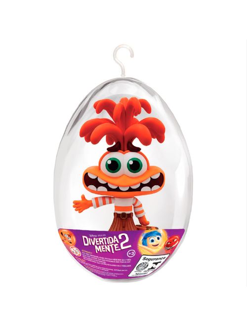 Ovo Médio com Boneco de Vinil Articulado Divertidamente Ansiedade - Lider