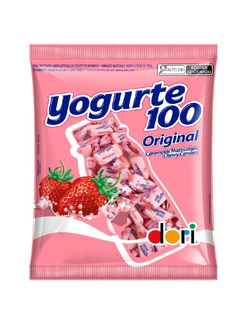 Bala Mastigável Yogurte 100 Original 500g - Dori
