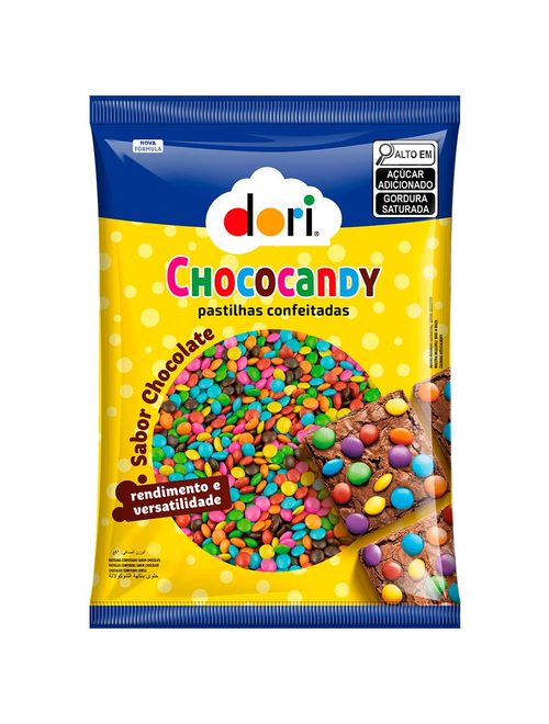 Confeito Chocolate Colorido Chococandy 450g - Dori