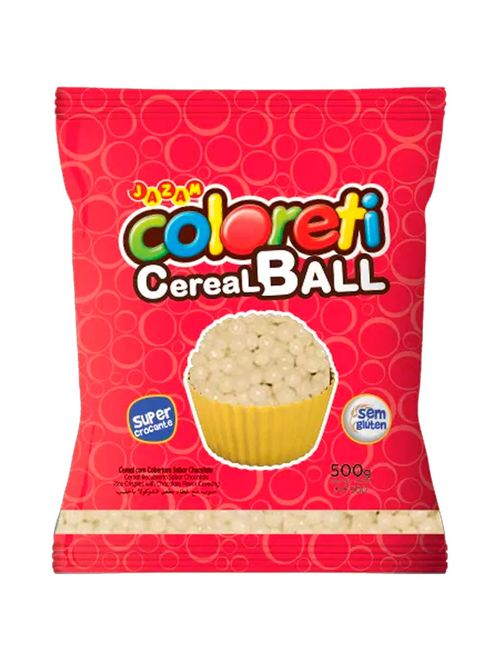 Coloreti Mini Cereal Ball Branco 500g - Jazam