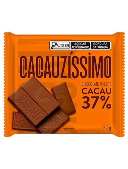Tablete de Chocolate Cacauzíssimo 37% Cacau 70g - Espírito Cacau