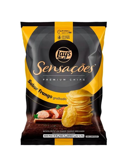 Batata Chips Lays Sensações Frango Grelhado 35g - Elma Chips