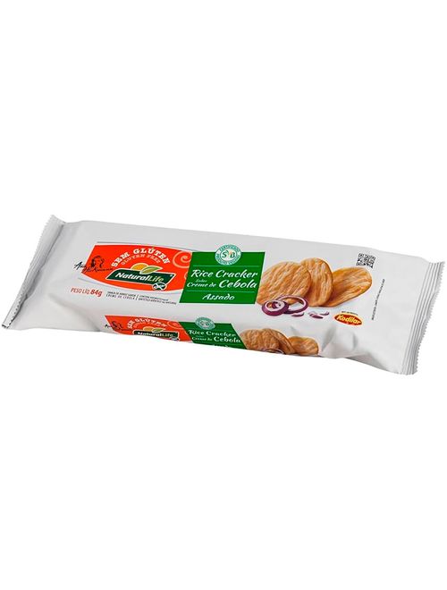 Biscoito de Arroz Rice Cracker Creme de Cebola 84g - Natural Life