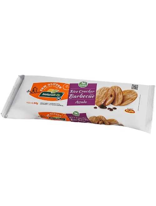 Biscoito de Arroz Rice Cracker Barbecue 84g - Natural Life