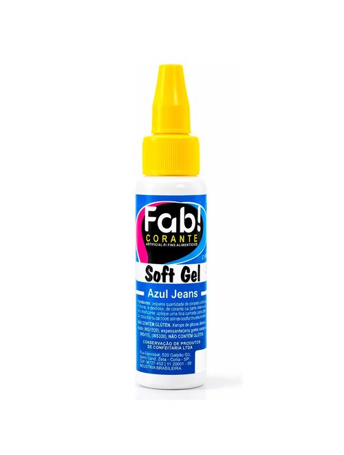 Corante Soft Gel Azul Jeans 25g - Fab