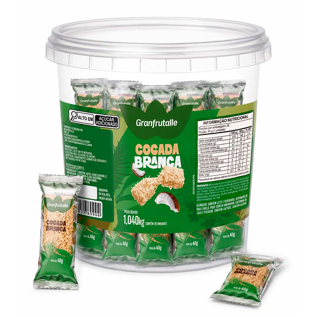 Cocada Branca Cremosa c/26 - Granfrutalle